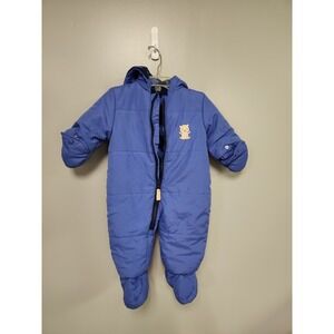 Baby Boy Carter's Child of Mine Hooded snowsuit  Blue Size 0-3
